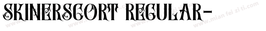 SkinerScort Regular字体转换